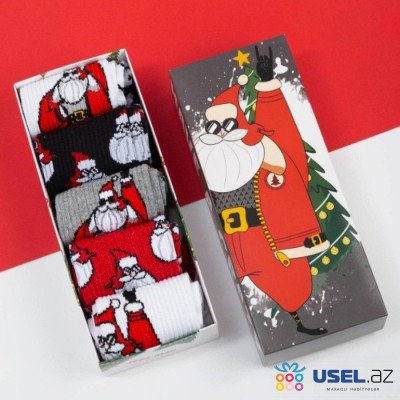 Set of men's socks KAFTAN "Santa" 